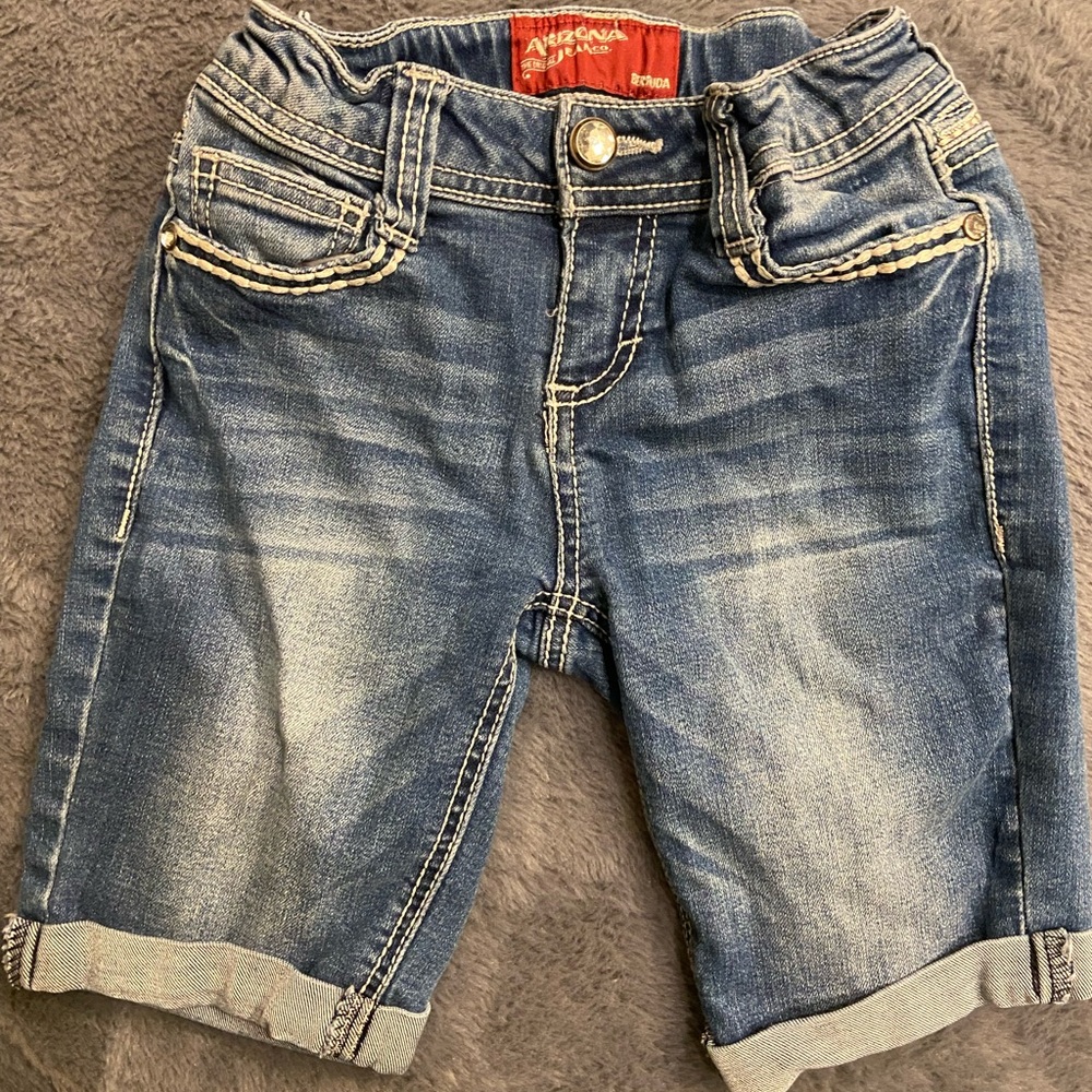 Arizona Jeans Blue Denim shorts Girls size 7